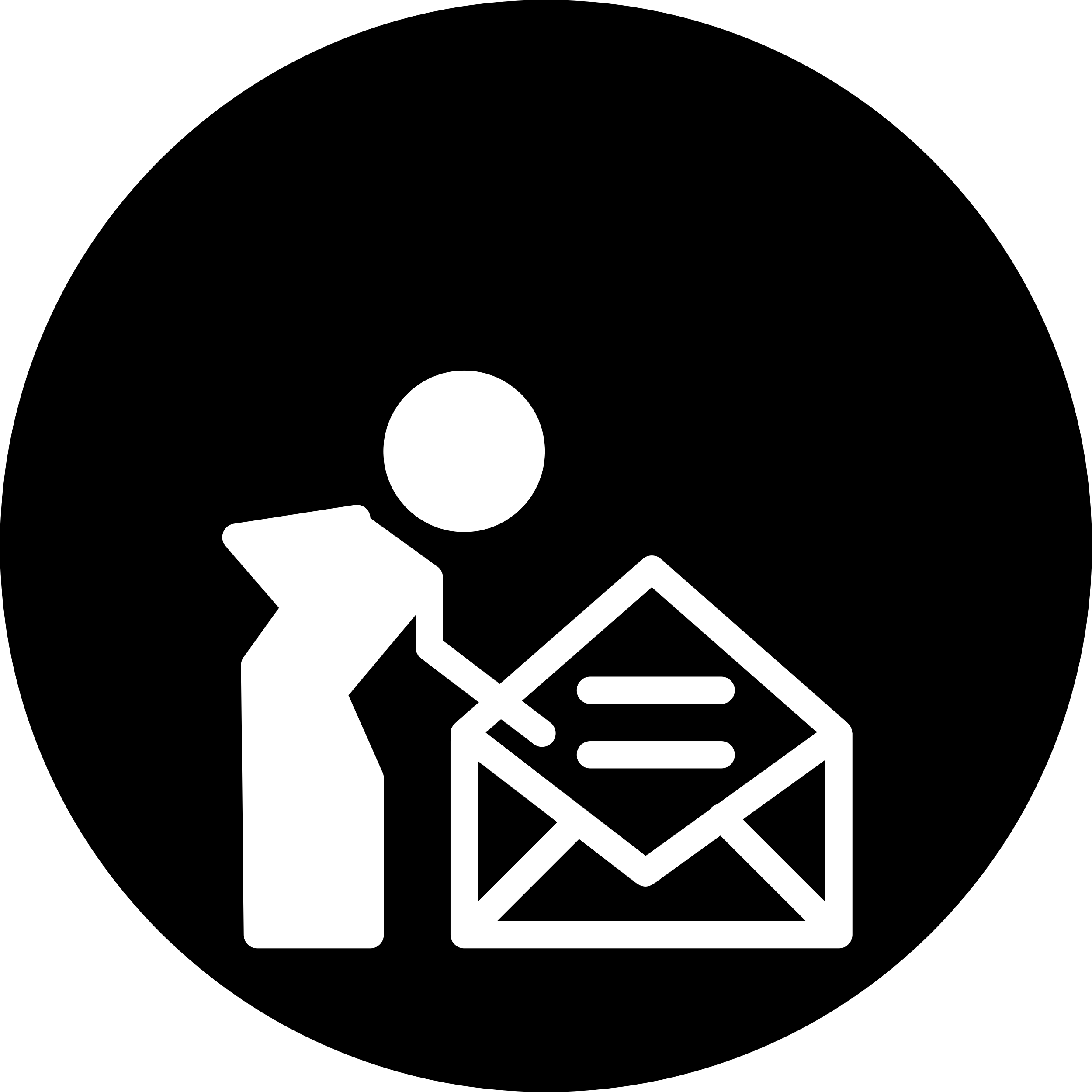 Personal Mail Circular Symbol Vinyl Svg File Free Vectors